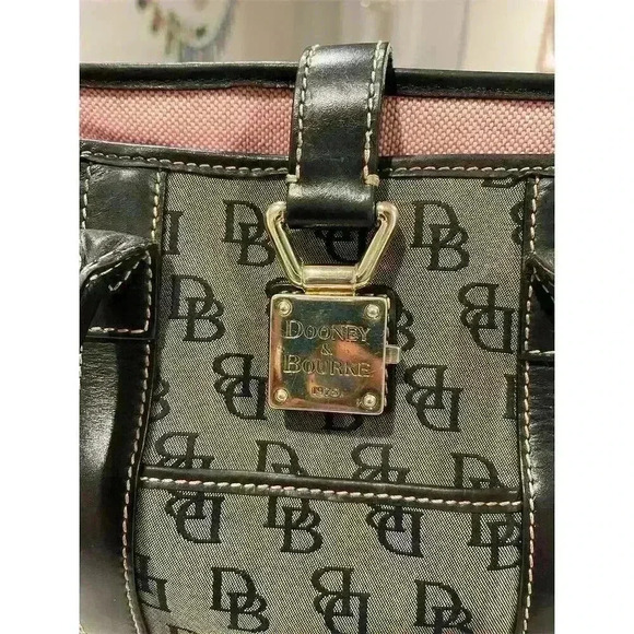 Dooney & Bourke Women's Multicolor DB Monogram Tote Bag Casual - Picture 10 of 10